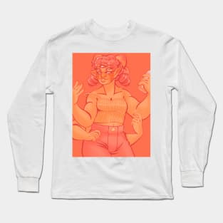 Peach Long Sleeve T-Shirt